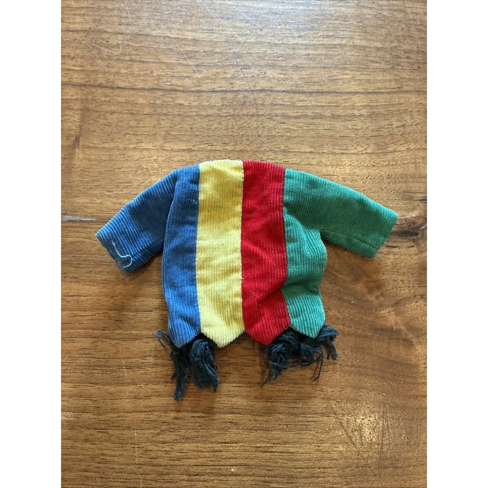 Vintage Striped Shirt 60's Ideal Tammy Doll PIZZA PARTY Striped Corduroy Top